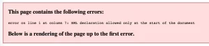 wordpress站点地图报错：error on line 2 at column 6: XML declaration allowed only at the start of the document 问题解析-好运源码