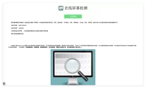 在线显示器屏屏坏点检查工具html源码 轻松自建检测网站-好运源码