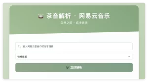 音乐解析源码 QQ 网易云音乐解析 html源码 可二开 解析模板-好运源码